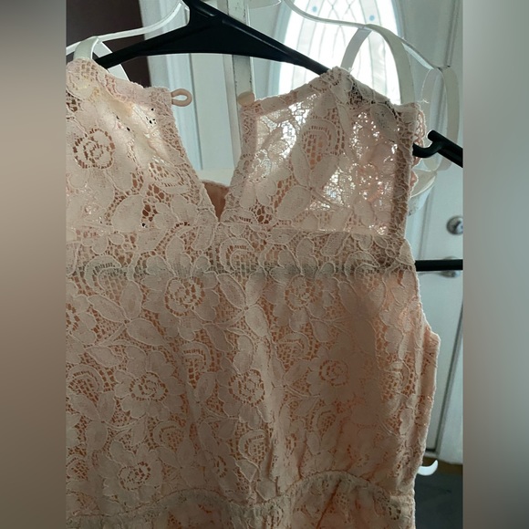 Pink lace little girls dress / shirt - Picture 4 of 6